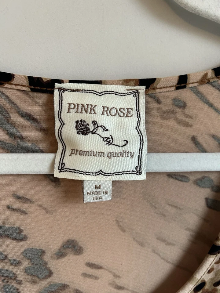 90-х годов вдохновил розовый леопард печать макси платье средний размер - Изображение 2 из 3