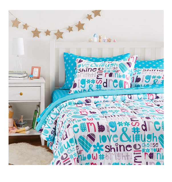 New Girl's Full / Queen Size Comforter Set Sheets Bed in a Bag Teen