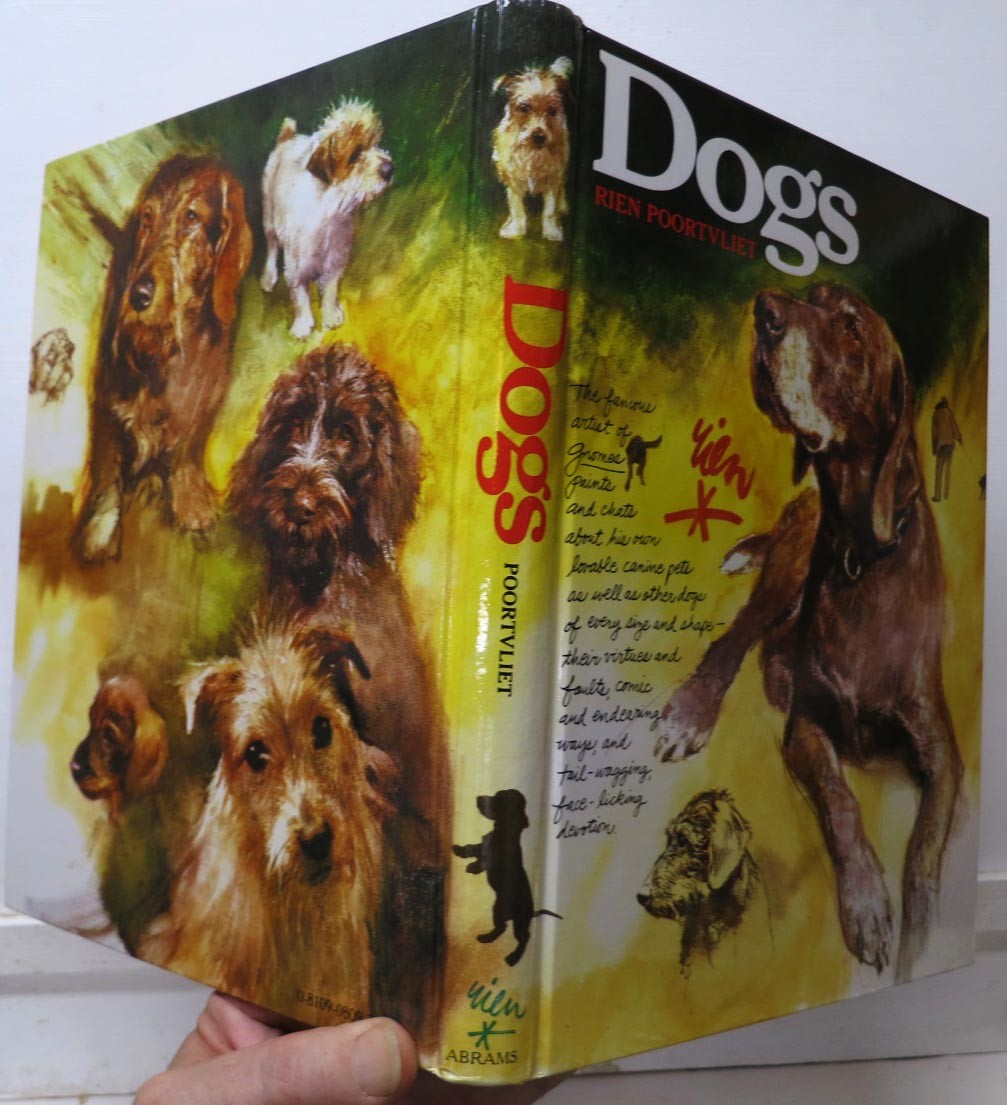 Dogs, by artist Rien Poortvliet, 1983, Harry Abrams - 1st