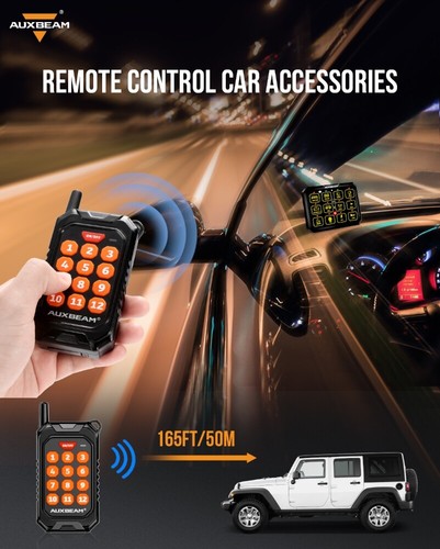 AUXBEAM AC-1200 12 Gang Switch Panel Backup Intelligent Wireless Remote Control - Picture 4 of 8