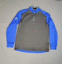 Nike Quarter Zip Sweater Pullover Men's Large Gray Blue