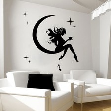 Wall Decals Fairy Decal Vinyl Sticker Bathroom Kitchen Bedroom Decor Art MN653