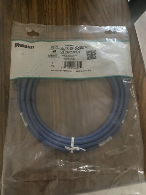 Panduit UTPSP10BUY TX6 Plus CAT6 Network Patch Cable RJ-45 10 Ft 3m Blue