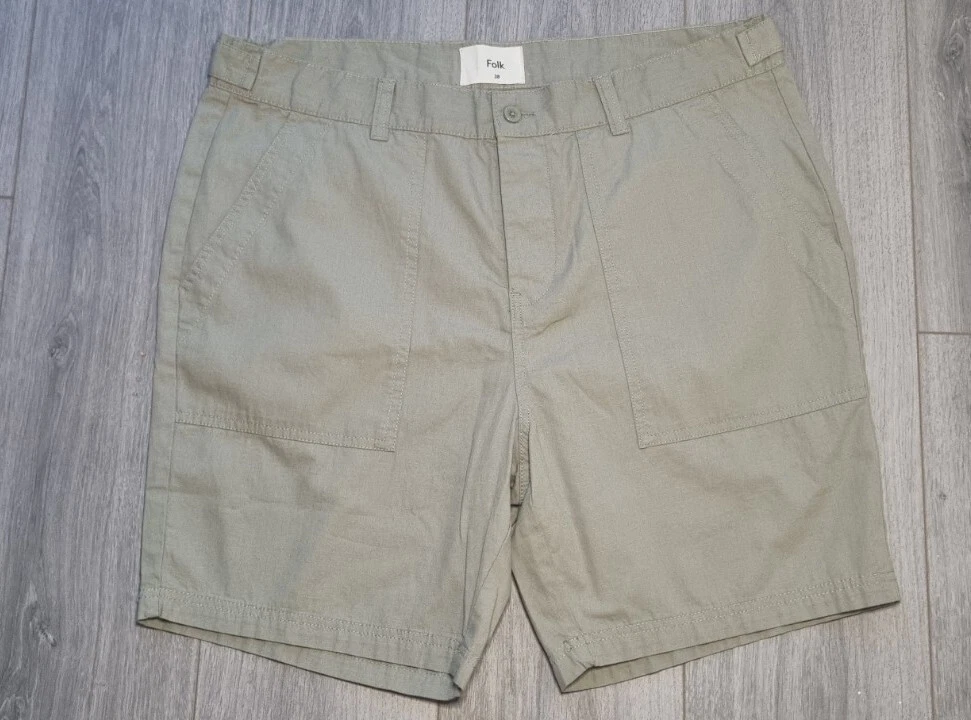 Folk Shorts Beige Cream Colour Size 38 Men s 100 Cotton New