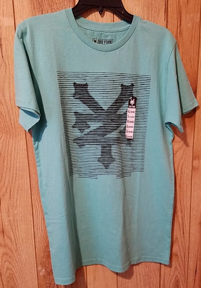 LOTE 2 CAMISETAS ZOO YORK AND SHAWN BLANCAS NIÑOS TALLA XL 18/20 MANGA LARGA/CORTA NUEVAS Foto 2 de 4