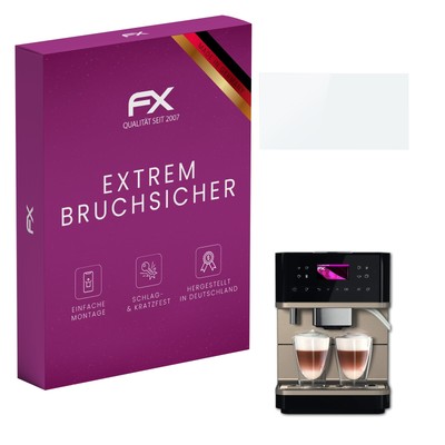 atFoliX Glasfolie für Miele CM 6360 MilkPerfection Panzerfolie 9H Schutzpanzer
