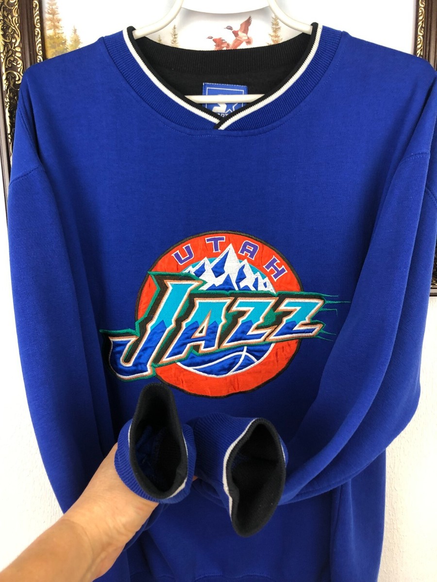 Vintage 90's Starter Utah Jazz NBA Sweatshirt Mens Crewneck Vintage 90's Starter Utah Jazz NBA Sweatshirt Mens Crewneck