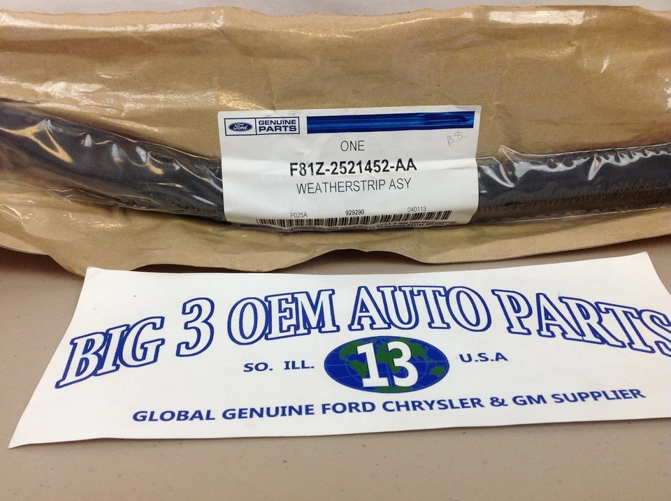 Ford Super Duty lado del pasajero puerta delantera derecha ventana exterior cinturón moldeado OEM Foto 4 de 4