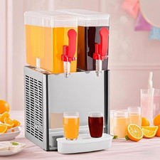 GARVEE Commercial Beverage Dispenser 20L, Ice Tea, Juice, Milkshake, Dual Tank