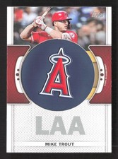 2023 Topps Mike Trout -MT Commemorative Team Logo Patches Angels TV2859
