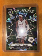 2025 Donruss WNBA Brittney Sykes My House Green Fireworks /399 Mystics