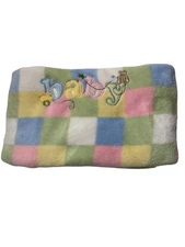 Parents Choice Walmart Pastel Block Soft Plush Embroidered “Baby” Blanket Unisex