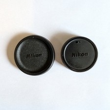Nikon LF-1 Rear Lens Cap Body Cap Set for F Mount SLR DSLR Japan