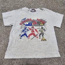 Vintage 1994 Mighty Morphin Power Rangers Graphic Tee T-shirt Kids Size M 5-6