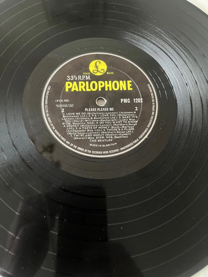 Beatles -Please Please Me LP UK Pressung 1963 PMC MONO RARE DECCA CONTRACT PRESS - Bild 4 von 4