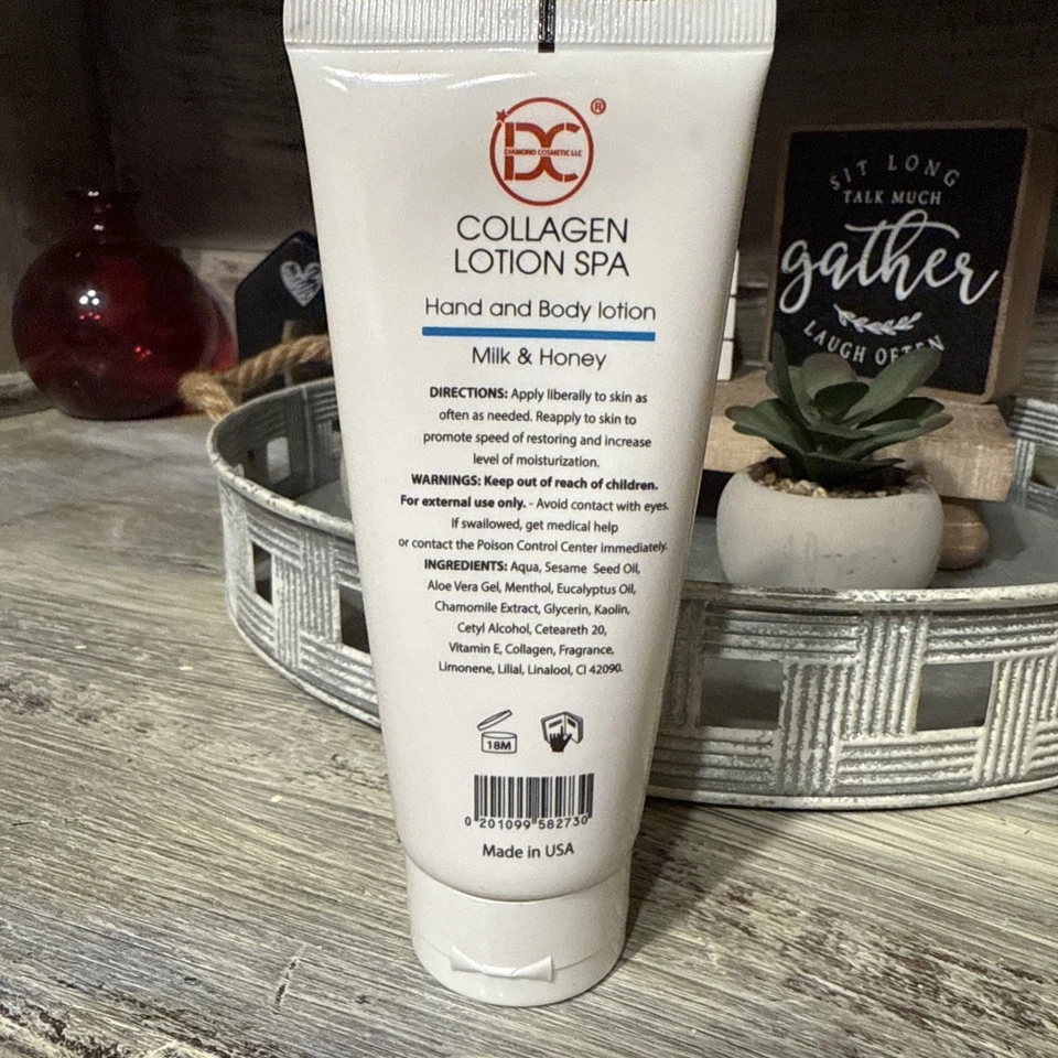 DC Collagen Lotion Spa Milk And Honey 3.3 Fl Oz New Sealed - Image 2 of 3