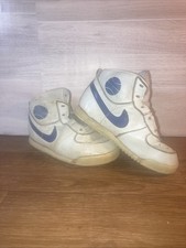 Vtg 1985 NIKE Baby Infantry Shoes 850911 HS Size 6 Blue White 1980's.