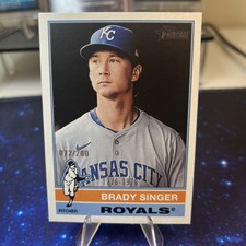 Brady Singer Kansas City Royals 2025 Topps Heritage 333 Bicentennial /200