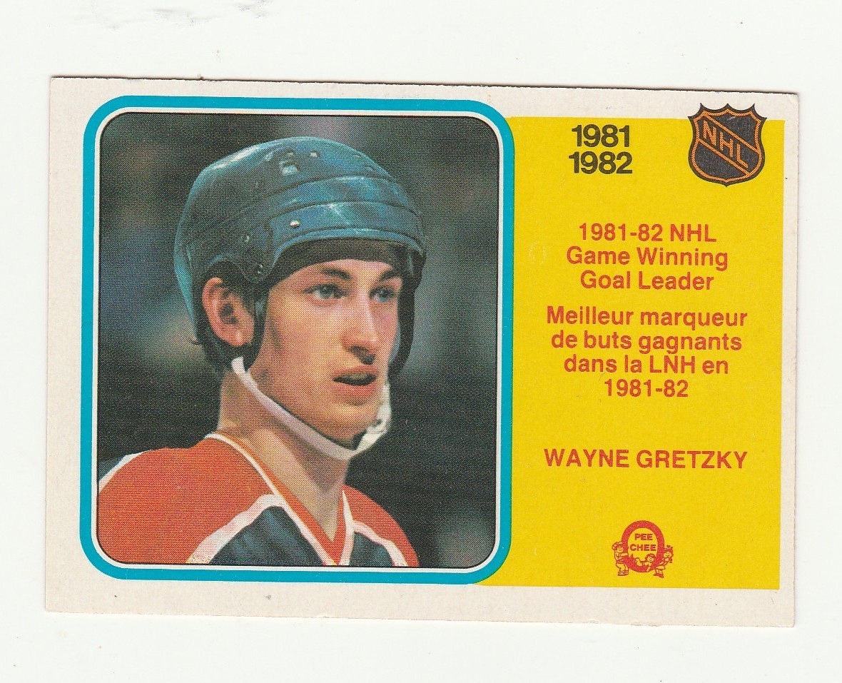 1982-83 OPC #242 WAYNE GRETZKY, OILERS, GAME WINNING GOAL LDR.EX-MT