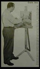 Artist Easel Adjustable up to 6 foot canvas How-To build PLANS