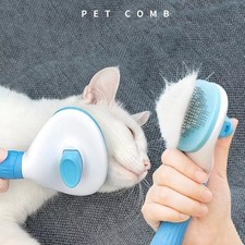 Self-Cleaning Pet Hair Remover Brush for Cats  Dogs - Comb Grooming Tool