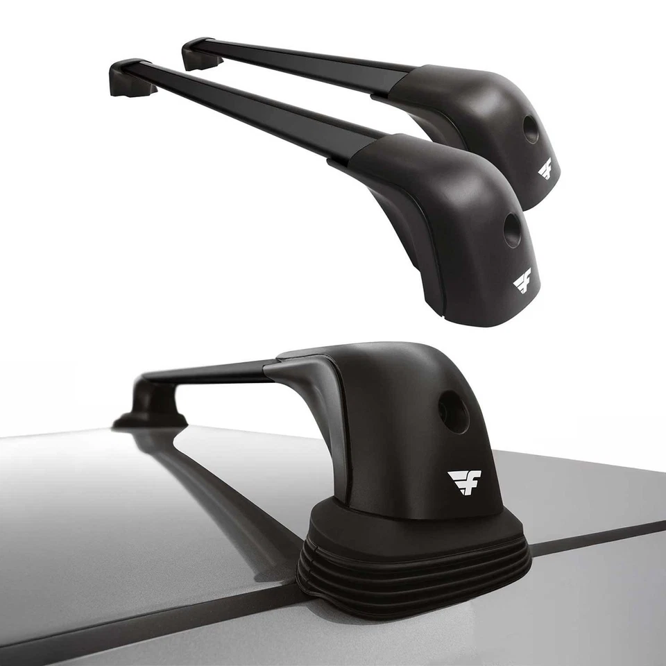 Barras transversales de techo para BMW Serie 3 E90 Sedán E91 Touring 2004-2012 aluminio negro Foto 2 de 4