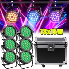 UKING 270W IP65 Waterproof 18LED RGBWA UV DMX PAR Wash Stage Light Outdoor Party