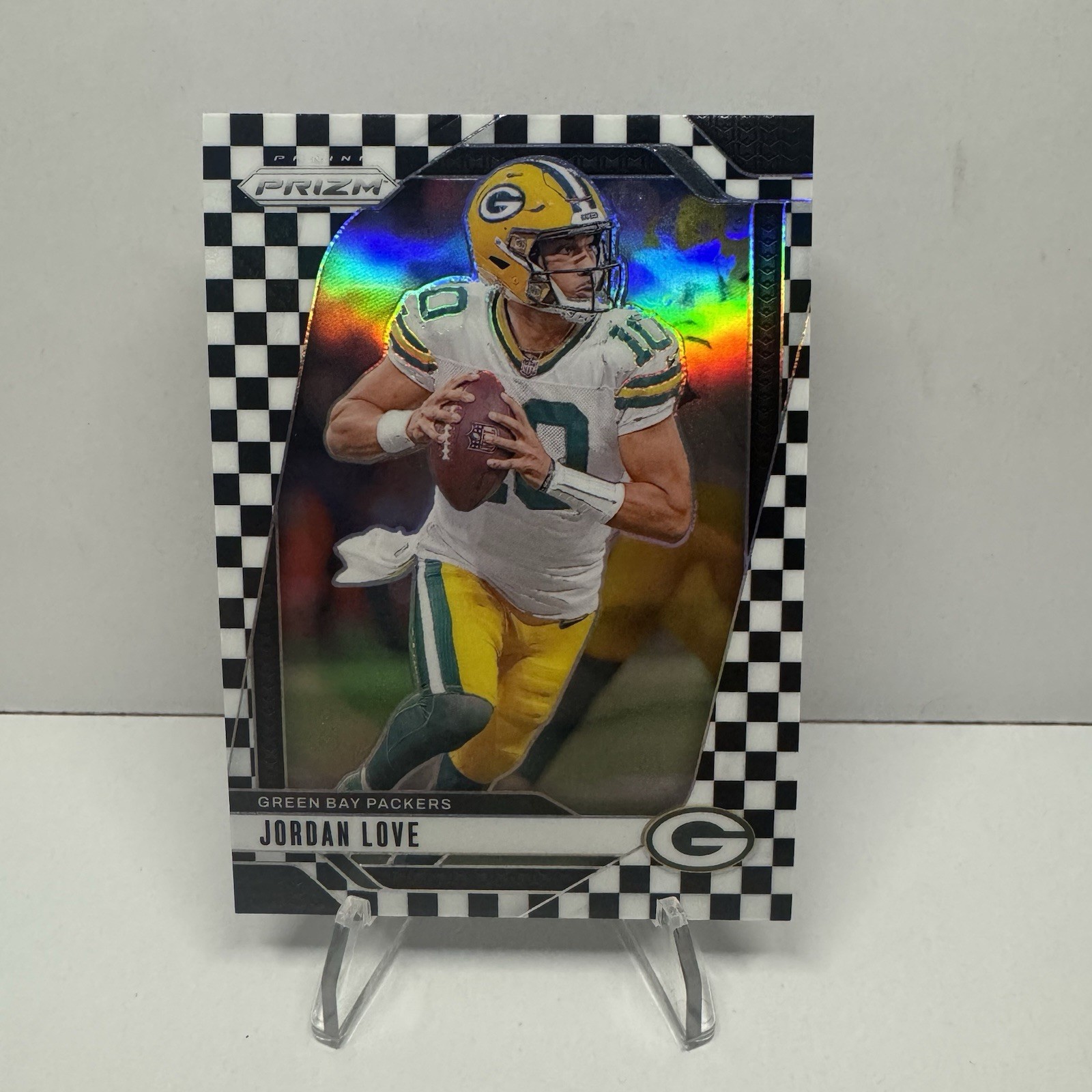 2024 Panini Prizm - Jordan Love #101 Black & White Checker Prizm