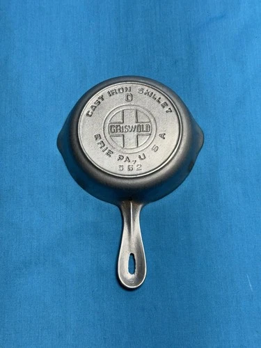 Griswold #0 Cast Iron Duo Chrome Toy Skillet