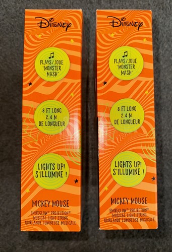 Disney Halloween Mickey Mouse Pumpkins & Ghosts Projection Singing String Lights - Picture 6 of 8