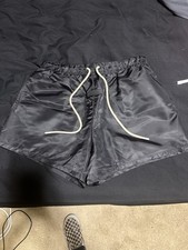 Essentials Fear Of God Nylon Shorts Black Medium Silky Gym Soccer Jogging