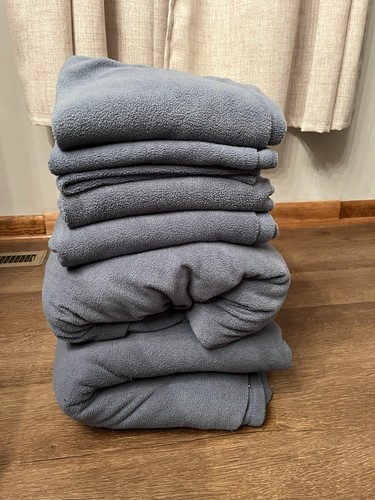 Berkshire Blanket Polarfleece Queen Size Sheet Complete Set Medium Warmth Blue