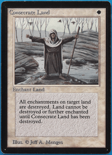 Consecrate Land Beta NM White Uncommon MAGIC MTG CARD (ID# 506433) ABUGames - Picture 1 of 2