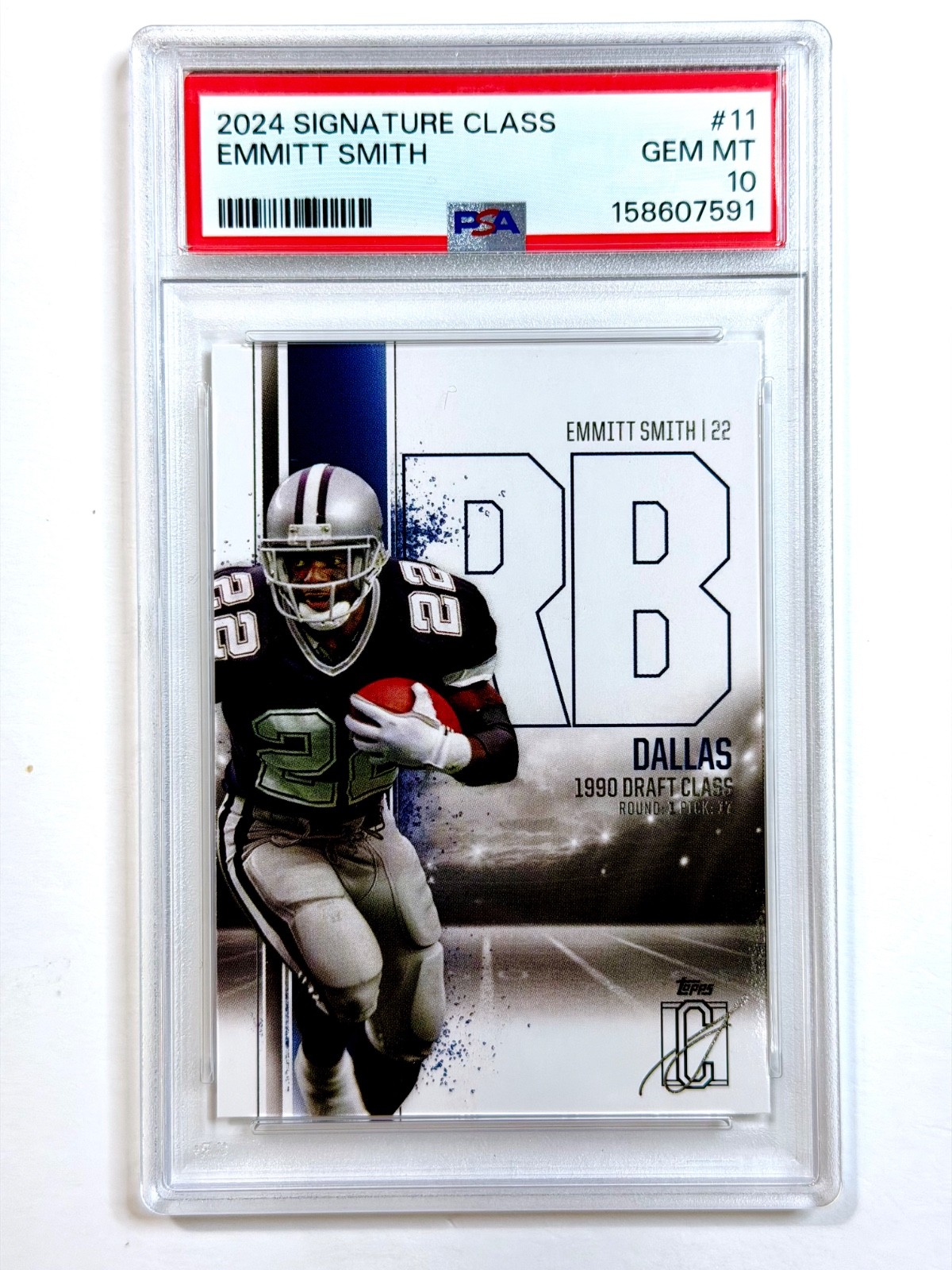 2024 Topps Signature Class EMMITT SMITH #11 PSA-10 Dallas COWBOYS