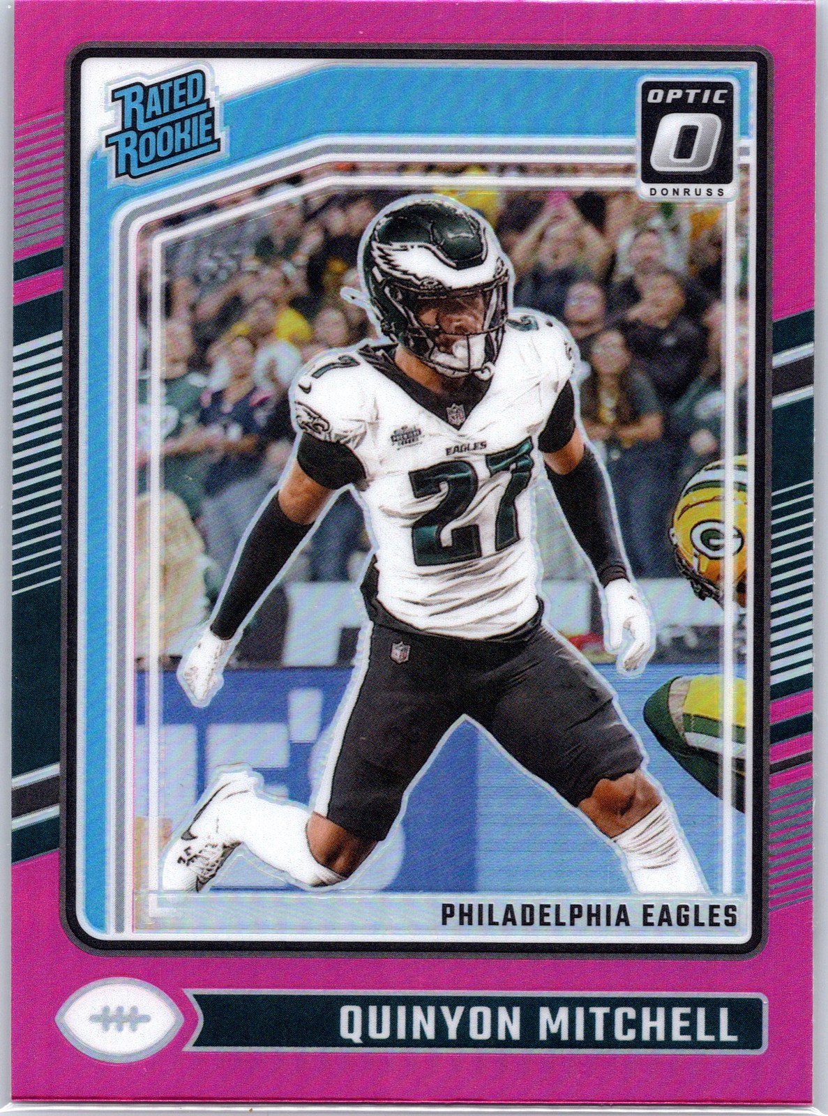 2024 Donruss Optic Quinyon Mitchell #282 Pink Rookie - Philadelphia Eagles