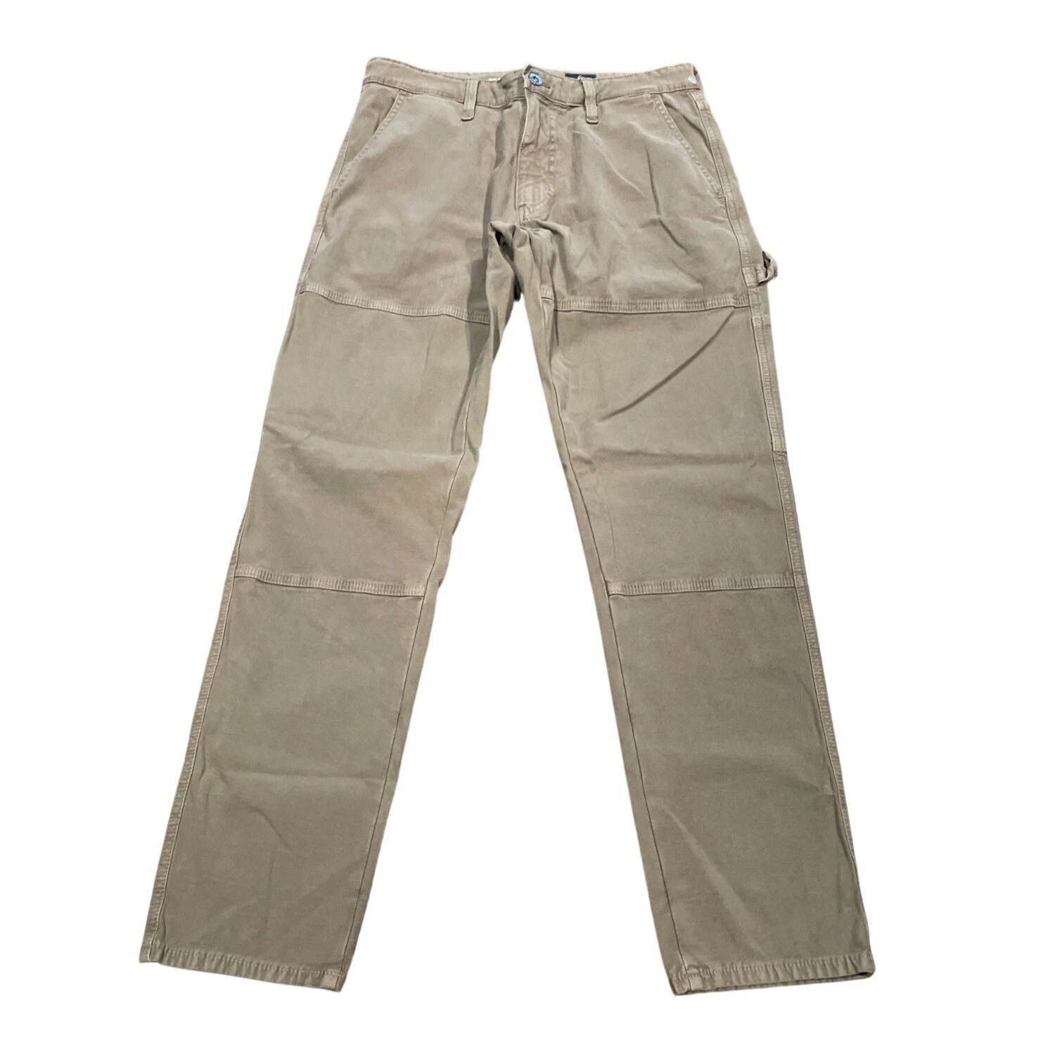AG Mens 32x30.5 Ridge Relaxed Carpenter Pant Grey Sand Taupe Utility Tapered