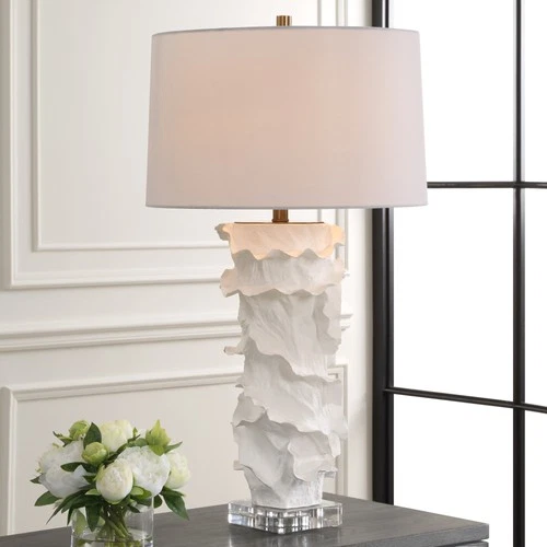 Uttermost 30295-1 Wisp 33" Tall Buffet Table Lamp - Wisp White - Picture 6 of 6