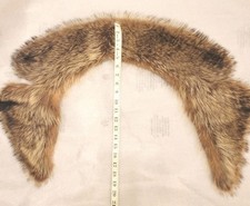 Real Genuine Raccoon Fur Whole skin Collar Trim for Coat