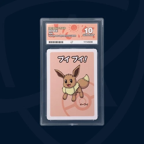 Pokemon Center Exclusive Eevee 2019 Old Maid Ace 10 Gem Mint Japanese