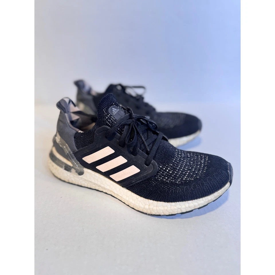 Adidas Ultraboost 20 Negro Rosa Mujer Zapatos para Correr Tenis Talla 9 Foto 3 de 4