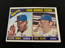 CLEON JONES ROOKIE 1966 TOPPS NEW YORK METS #67 VINTAGE RC BASEBALL CARD. rookie card picture