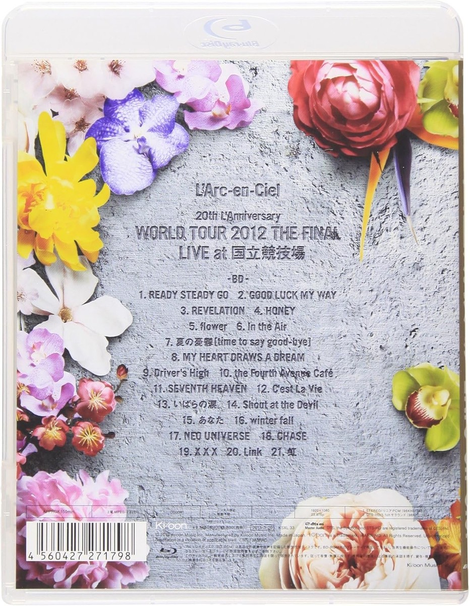 ミュージック 20th WORLD TOUR 2012 THE FINAL LIVE 20th L'Anniversary WORLD TOUR 2012 THE FINAL LIVE at