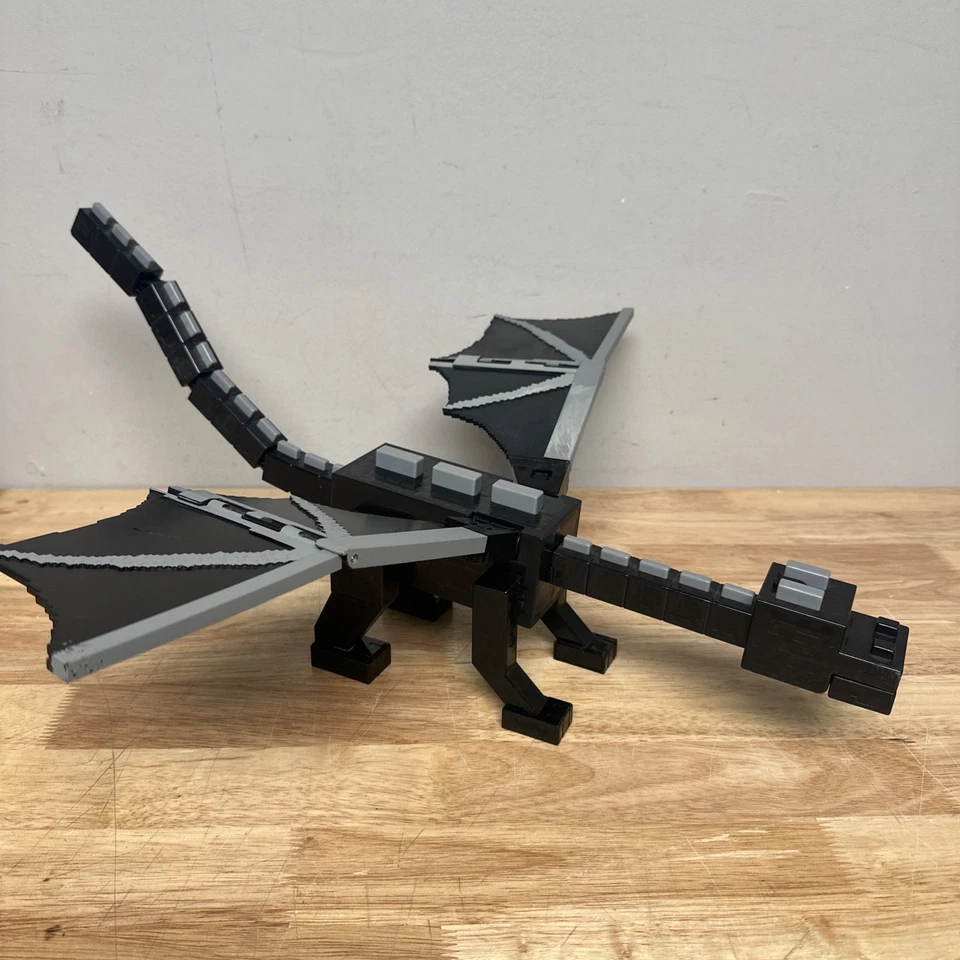 "Figura de acción Minecraft Ender Dragon luces sonido probado 2020 Mattel Toy 22""" Foto 4 de 4