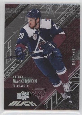 2015-16 UD Black 79/349 Nathan MacKinnon #8 0c3