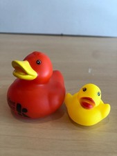 NWOT LOT of 2 Rubber Duck Ducky 2" and a Little over 1" JS