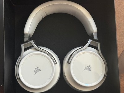 Corsair Virtuoso RGB White Wireless Portable Over-Ear Stereo Gaming Headset READ