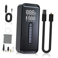  Tire Inflator Portable Air Compressor with Digital Gauge | Rechargeable 