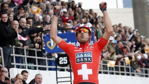 Fabian Cancellara Saxo Bank Team Swiss National Champion Cycling Jersey Size:2XL - Picture 22 of 24