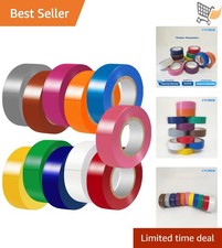 Electrical Tape Matte Rainbow 11 Pack Waterproof Strong Adhesive Durable 3/4-...