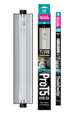 Arcadia ProT5 ShadeDweller Pro 7% UV-B Kit 8W Terrarium Lampe Leopardgeckos
